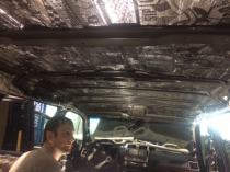 Шумоизоляция потолка Toyota Prado 150